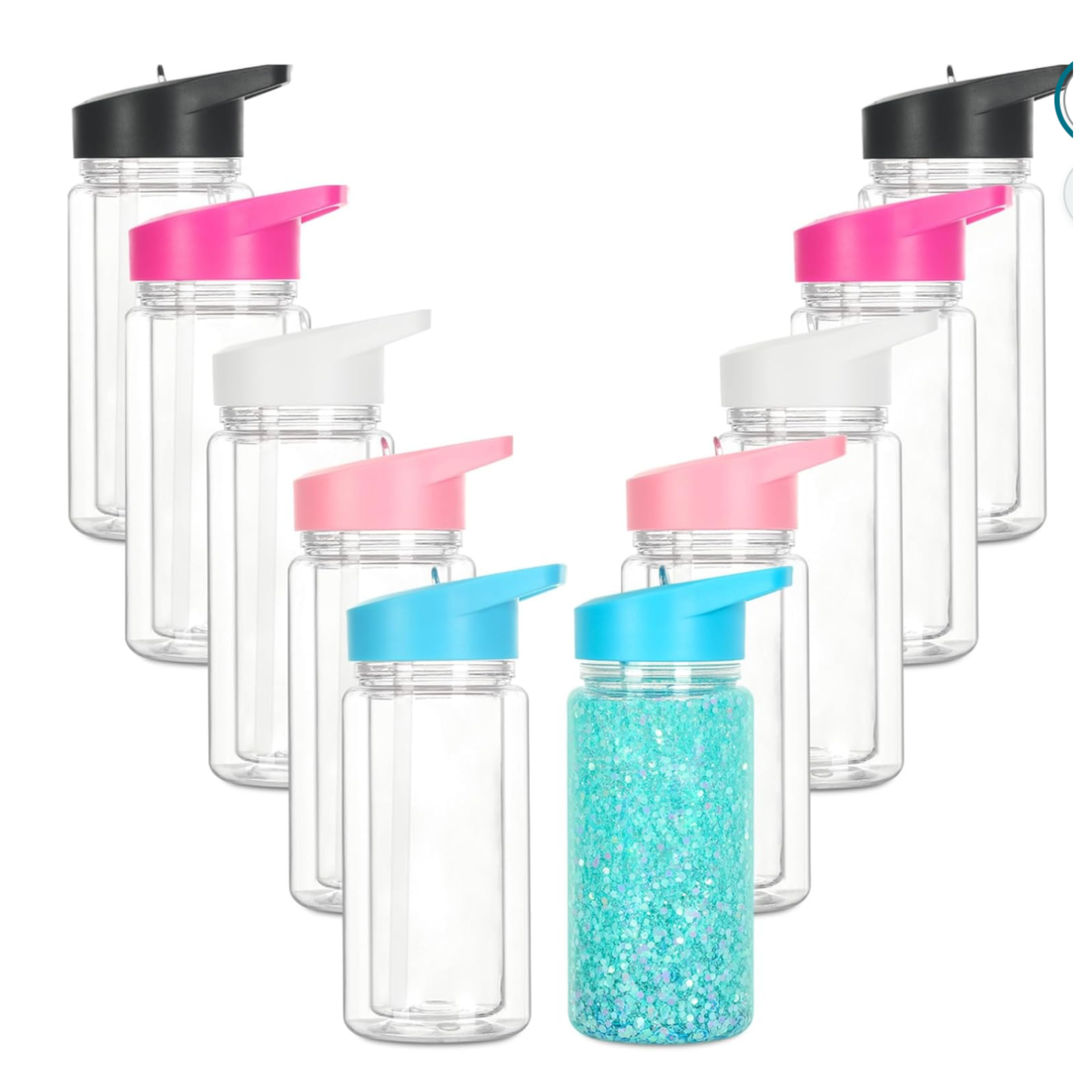 Kids 10oz Snowglobe Water Bottle