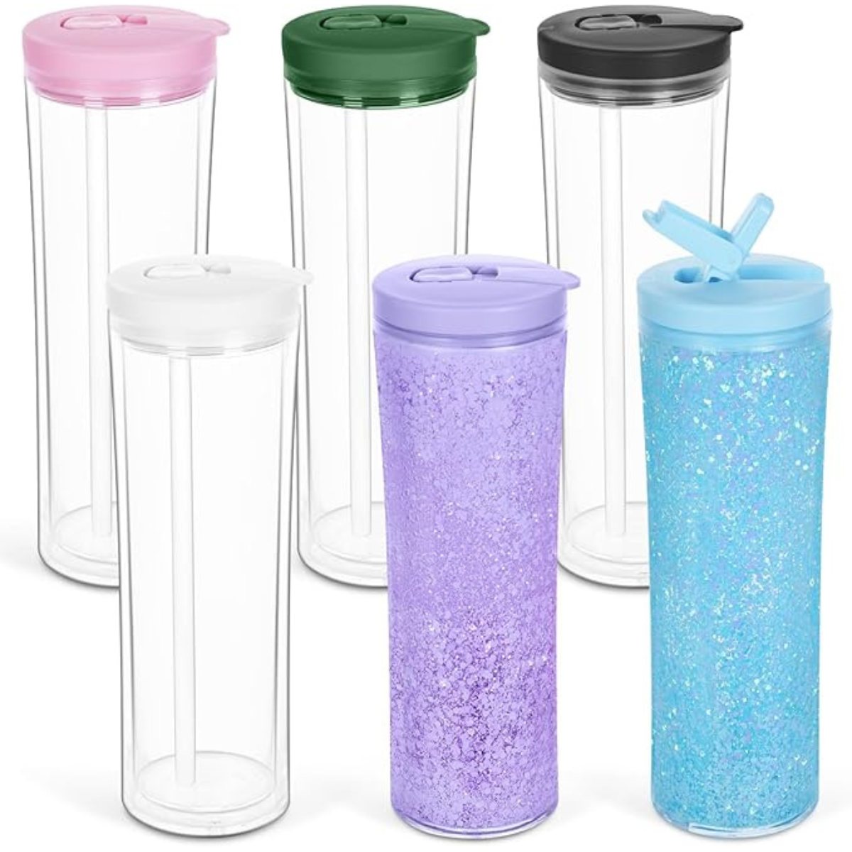 20oz Water Bottle Snowglobe Tumbler