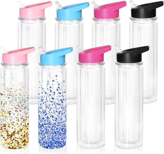 18oz Water Bottle Snowglobe Tumbler