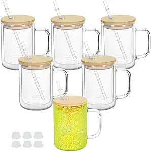 15OZ GLASS SNOWGLOBE MUG