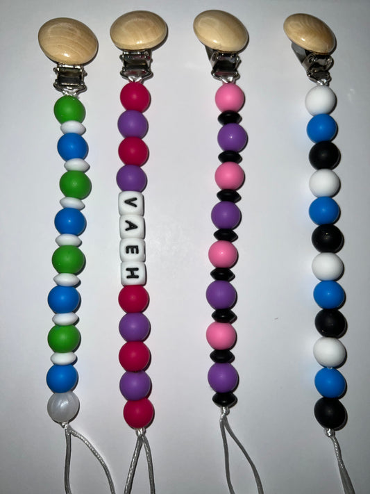 Beaded Pacifier Clip