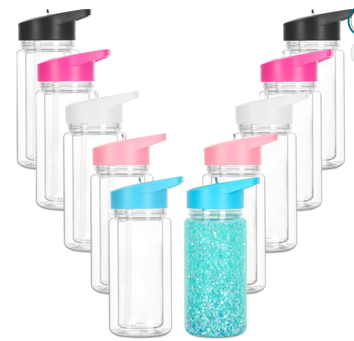 Kids 10oz Snowglobe Water Bottle