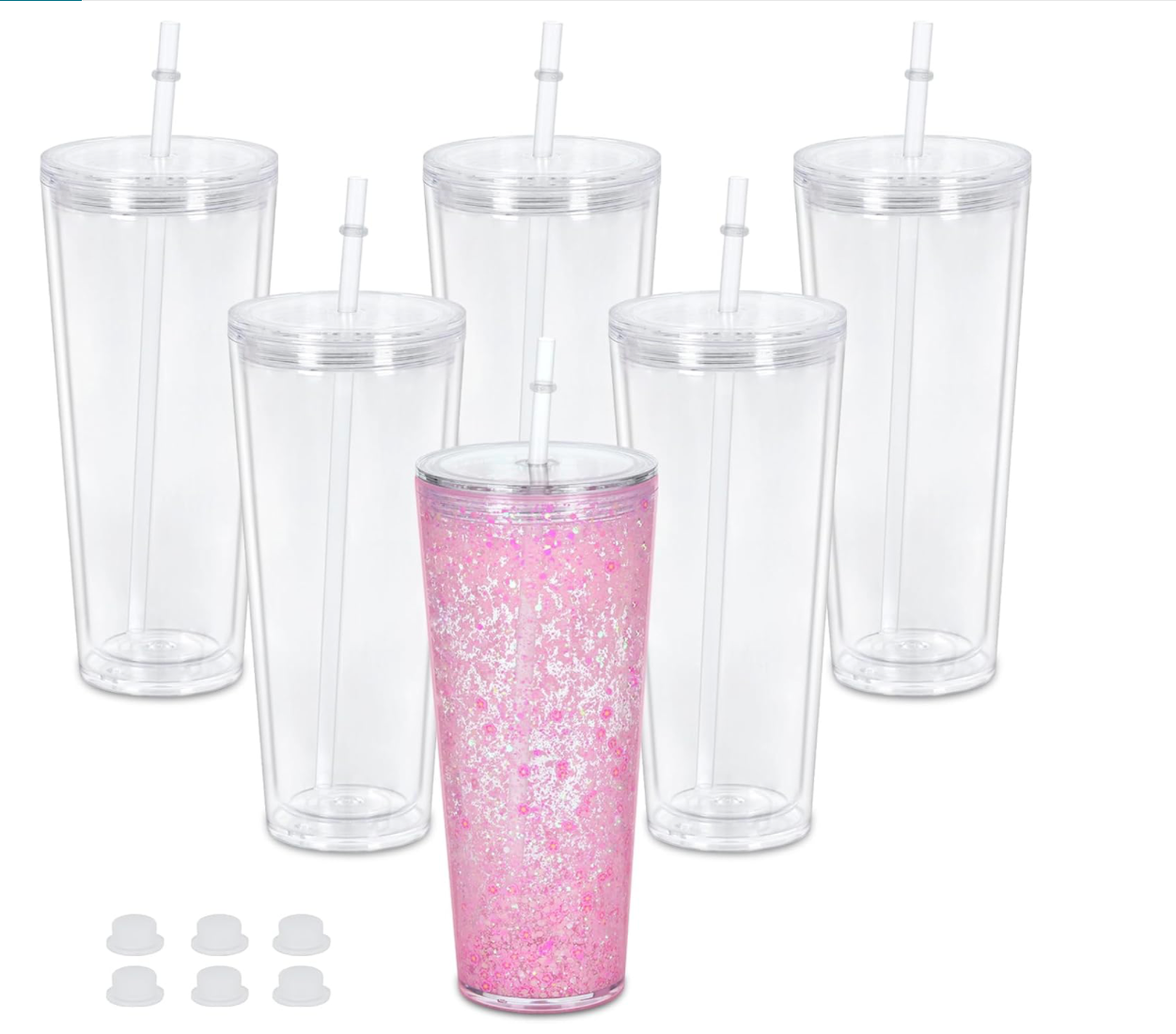 24oz Tapered Snowglobe Tumbler