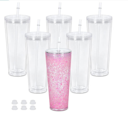 24oz Tapered Snowglobe Tumbler